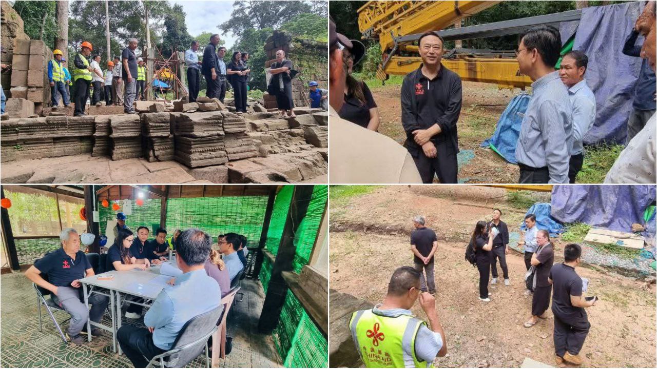 អាជ្ញាធរជាតិអប្សរា ចុះពិនិត្យគម្រោងជួសជុល និងអភិរក្សព្រះបរមរាជវាំងនៃអតីតរាជធានីអង្គរធំ