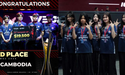 Esport of Cambodia won double Silvers