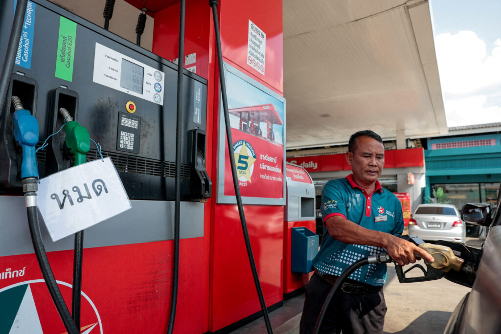 តម្លៃសាំងថៃកើនឡើង