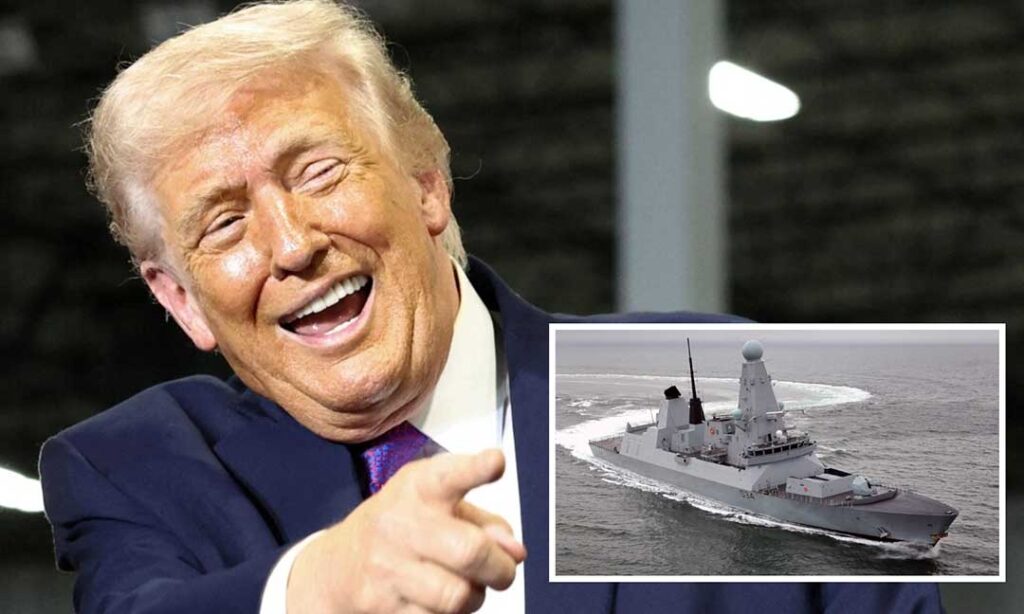 លោកត្រាំ បង្អាប់​នាវា​ចម្បាំងអង់គ្លេសថាដូច​ជា «របស់​ក្មេងលេង»