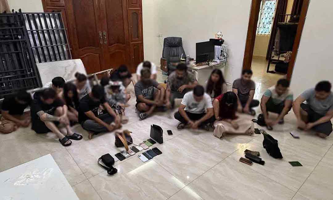 ឃាត់ខ្លួនជនបរទេស ២០ នាក់ នៅទីតាំង Online Scam ១ កន្លែង ក្នុងក្រុងព្រះសីហនុ