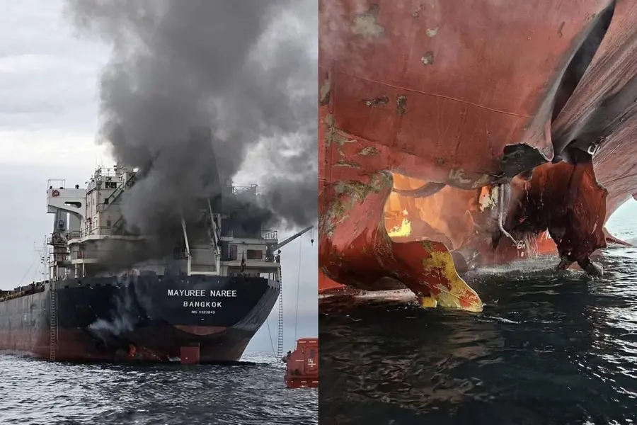 កប៉ាល់ថៃរងគ្រោះ