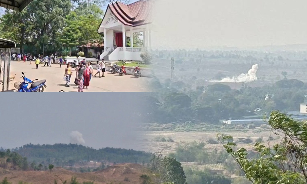 គ្រាប់ផ្លោងមីយ៉ាន់ម៉ា ត្រូវចំពលរដ្ឋថៃ របួស៤នាក់​ ខណៈថៃ បានត្រឹមបាញ់ព្រមាន