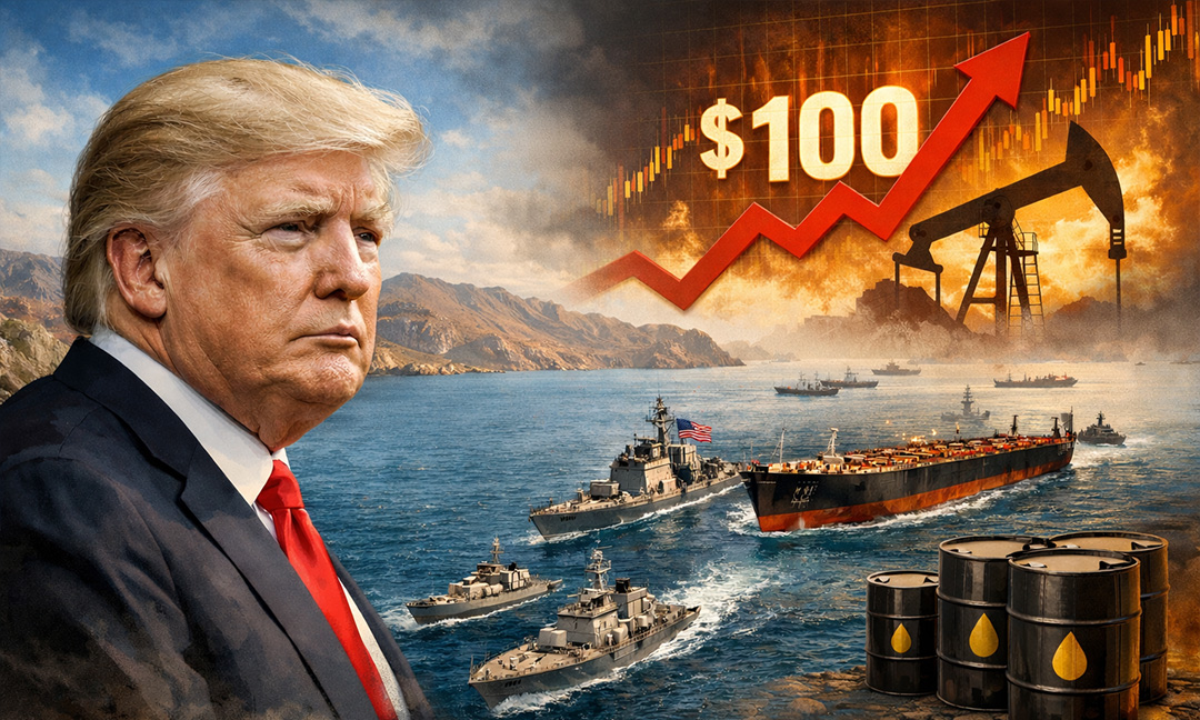 ត្រាំ ប្រកាសបិទខ្ទប់ច្រក Hormuz ធ្វើឲ្យតម្លៃប្រេងសកល ហក់ឡើងជាថ្មី