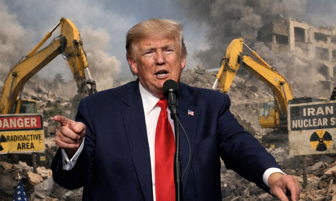 ត្រាំ ប្រកាសថា នឹងប្រើគ្រឿងចក្រធុនធំច្រើនគ្រឿង កាយយកអ៊ុយរ៉ាញ៉ូមអ៊ីរ៉ង់ បញ្ជូនមកអាមេរិក