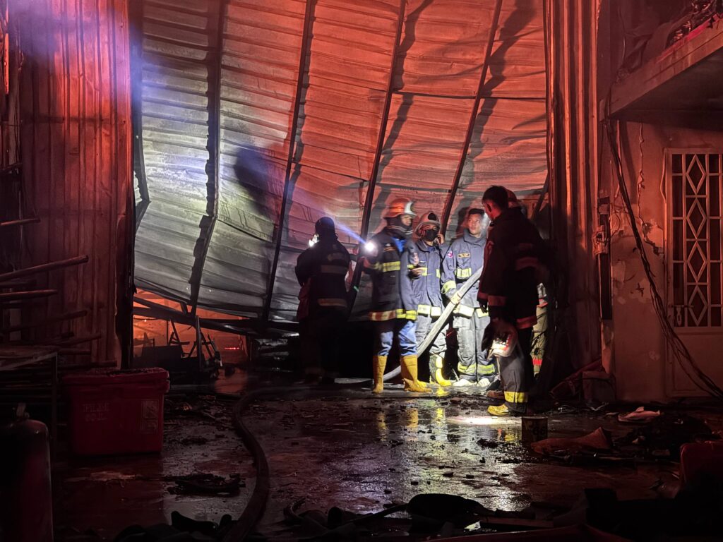 អគ្គិភ័យឆាបឆេះឃ្លាំងសែនសុខ