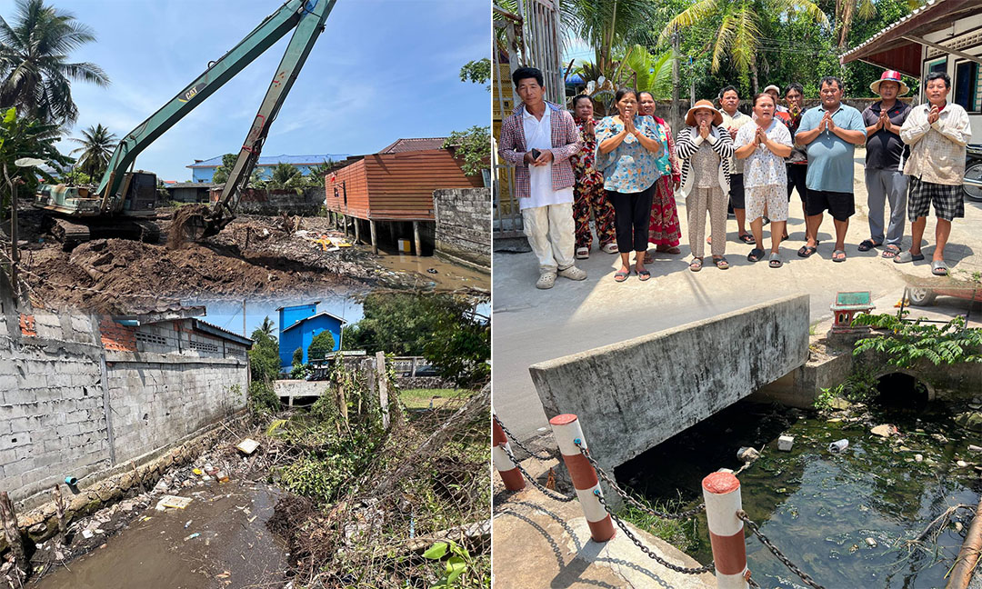 ប្រព័ន្ធប្រឡាយលូមេធម្មជាតិចាស់ៗ ក្នុងក្រុងខេមរភូមិន្ទ កំពុងត្រូវបានយកចិត្តទុកដាក់ជីកស្តារឡើងវិញ
