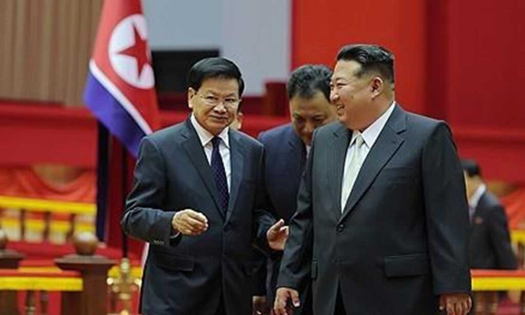 មិត្តភាពកាន់តែស្អិតរមួត៖ លោកគីម ជុងអ៊ុន ផ្ញើសារអបអរមេដឹកនាំ​ឡាវ​ជាប់ឆ្នោត​ម្ដង​ទៀត