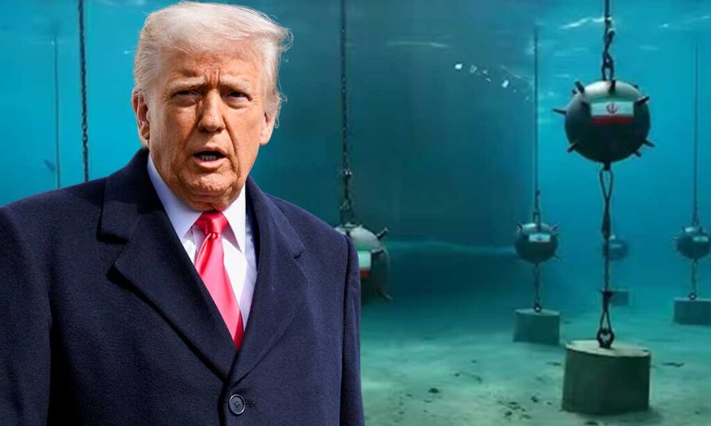 លោកត្រាំ ប្រាប់​ថា អាមេរិក និង​អ៊ីរ៉់ង់​កំពុង​ធ្វើការ​ដោះមីននៅ​ច្រក​សមុទ្រ​ហ័រមូស