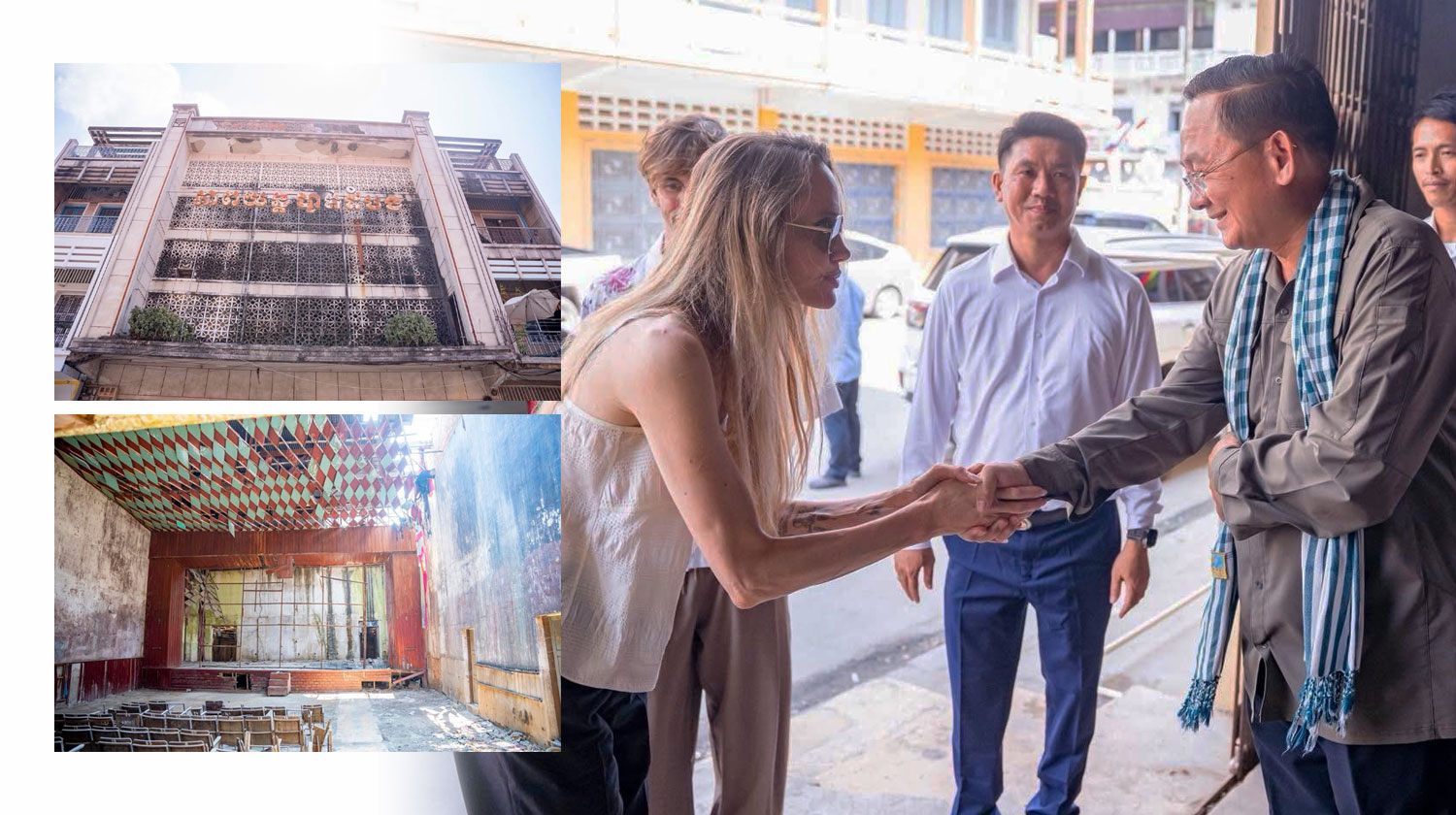 វត្តមាន Angelina Jolie ជំរុញក្តីសង្ឃឹមថ្មី ក្នុងការអភិរក្សសំណង់បេតិកភណ្ឌវប្បធម៌ ២ នៅក្រុងបាត់ដំបង