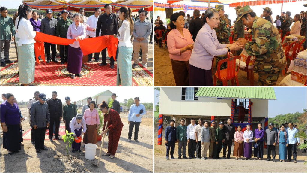 សម្តេចកិត្តិសង្គហបណ្ឌិត ម៉ែន សំអន ប្រគល់ផ្ទះ ៥០ខ្នងជូនអតីតយុទ្ធមិត្តឆ្នាំ១៩៧៨ នៅខេត្តត្បូងឃ្មុំ