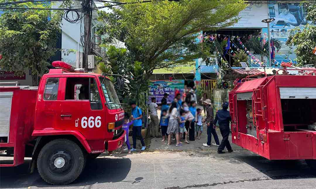 ឆ្លងចរន្តអគ្គិសនីឆាបឆេះបន្ទប់ចំនួន ០៣ ក្នុងសាលារៀន «ឃីង ឃីដ​»