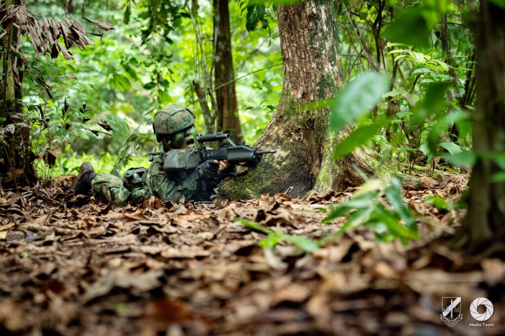 Singapore Soldiers Marching