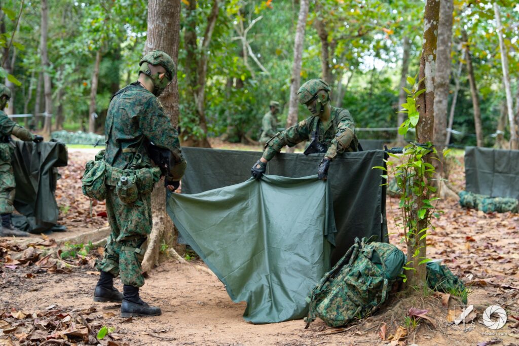 Multi-racial Singapore Soldiers