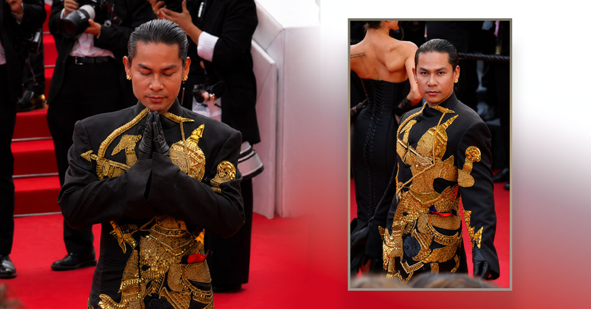លោក អូលីវ៉ា គង់ បង្ហាញមោទនភាពខ្មែរលើកម្រាលព្រំក្រហម Cannes Festival 2026 ជាមួយឈុត «ជ័យជម្នះនៃព្រះវិស្ណុផ្លែងសរ»