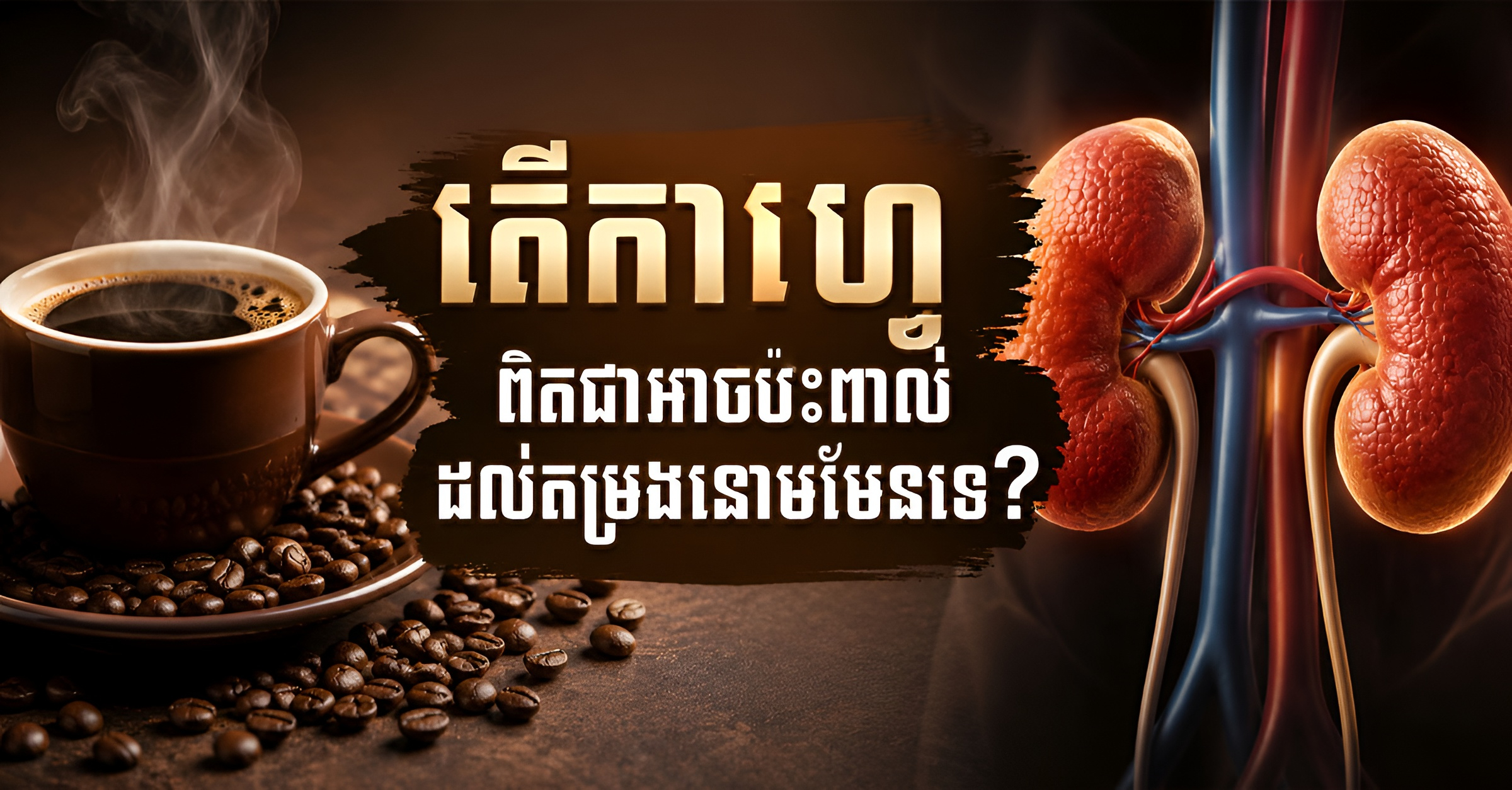 តើកាហ្វេ ពិតជាអាចប៉ះពាល់ដល់សុខភាពតម្រងនោមមែនទេ?