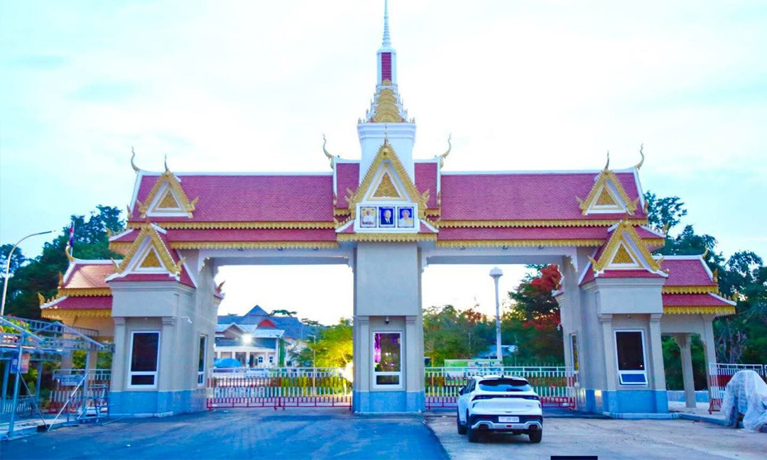 ច្រកទ្វារព្រំដែនអន្តរជាតិព្រំ កំពុងត្រូវបានកែលម្អឱ្យកាន់តែស្រស់ស្អាត