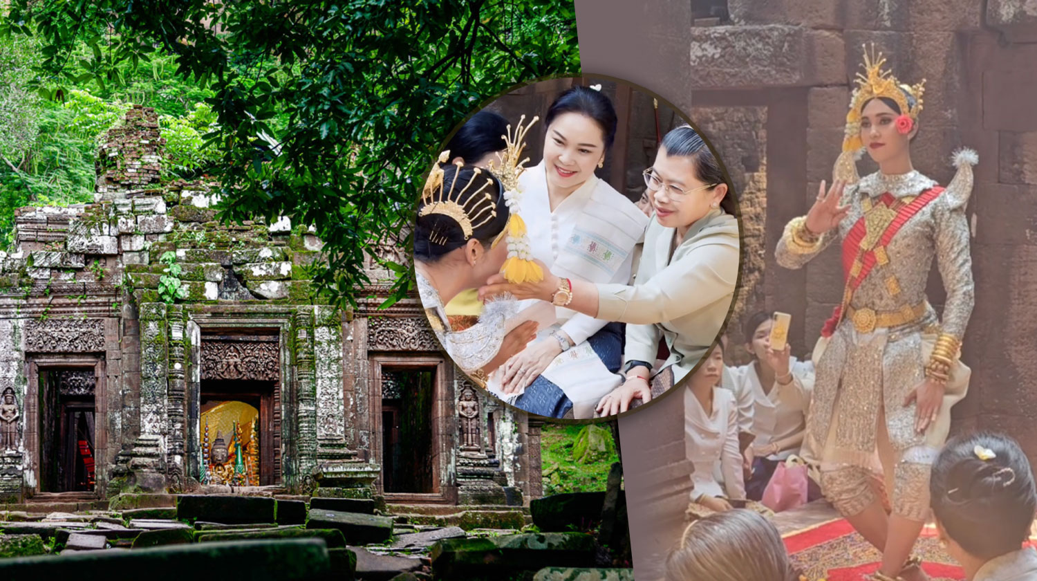 សុខគា គីមលាង បង្ហាញអត្តសញ្ញាណខ្មែរនៅតំបន់បេតិកភណ្ឌ Vat Phou ប្រទេសឡាវ