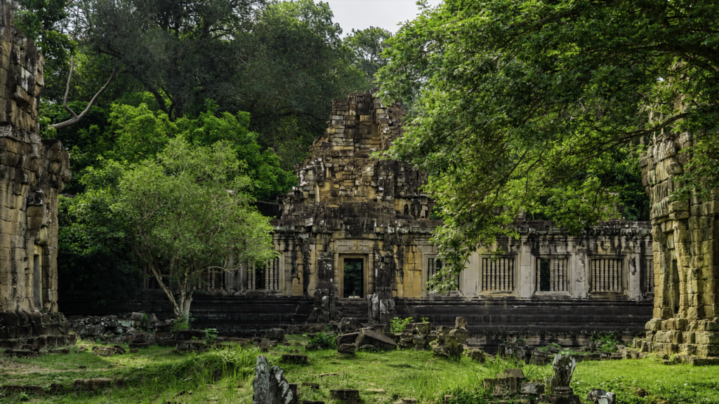 ប្រាសាទឃ្លាំង ៖ សម្រស់នៃស្ថាបត្យកម្មភ្លោះ និងបណ្ណសារដ្ឋានរដ្ឋបាលសម័យអង្គរ