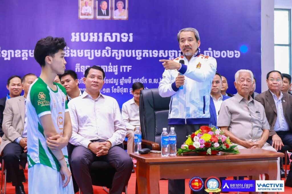លោក​ កែវ​ រ៉េមី​ ស្ដាយ​ជើង​ខ្លាំង​របស់​ ITF កម្ពុជា​មួយ​រូប​