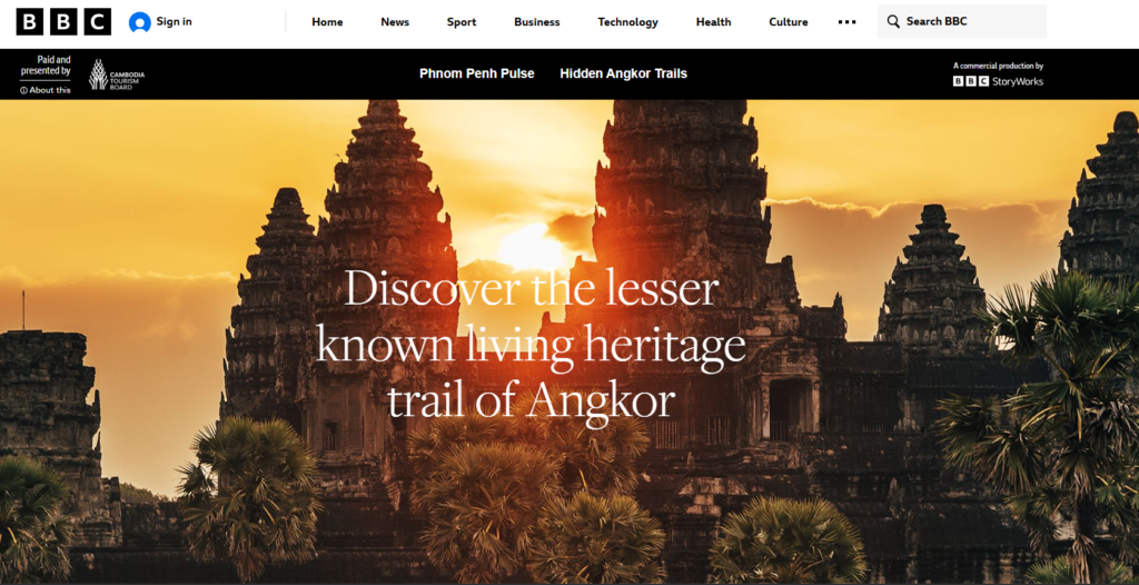 BBC ​ចេញ​ផ្សាយ​អត្ថបទពិពណ៌នា​អំពី​​​​ដំណើរ​កម្សាន្ត​​នៅ​តំបន