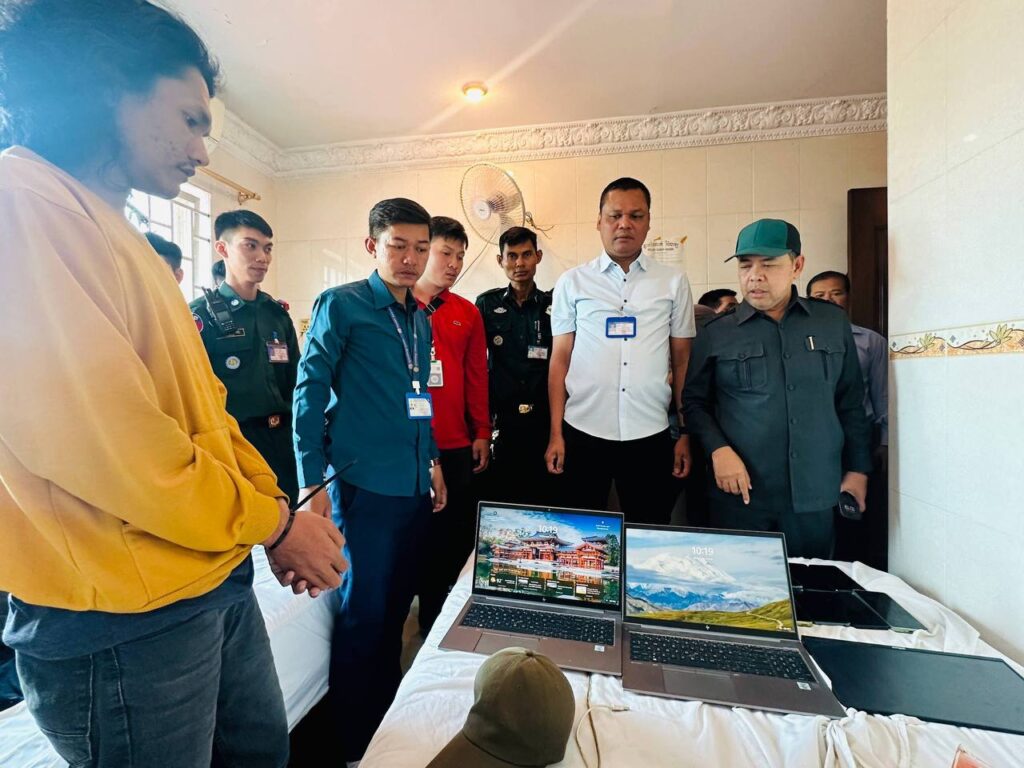 ឃាត់ខ្លួនជនបរទេស ៦ នាក់ ពាក់ព័ន្ធល្បែងស៊ីសងខុសច្បាប់តាមអនឡាញ