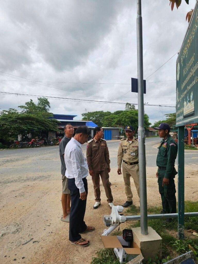 ស្រុកកោះអណ្ដែត បំពាក់កាមេរ៉ាសុវត្ថិភាពលើផ្លូវលេខ​១២៩ E ដើម្ប